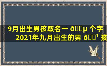 9月出生男孩取名一 🌵 个字（2021年九月出生的男 🌹 孩取什么名字好）